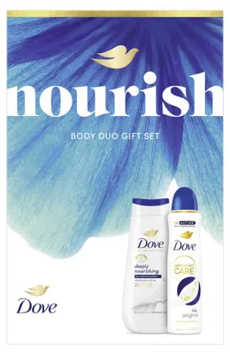 Produktbild von DOVE Zestaw Prezentowy Damski Nourish Żel+Dezodorant