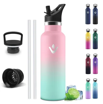 Produktbild von Trinkflasche Edelstahl 750 ml, Auslaufsicher, Thermosflasche, Sportflasche