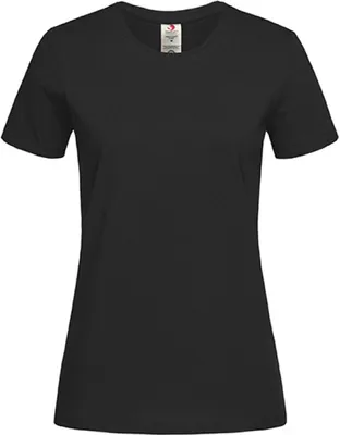 Produktbild von Stedman ST2620 | Damen Classic-T Organic Crew Neck, 100% OCS- - Farbe: Black Opal - Größe: M