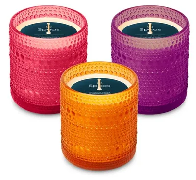 Produktbild von Spaas Set mit Marrakesch-Kerzen - Geruchlose Kerzen im Glas - 3 Kerzen