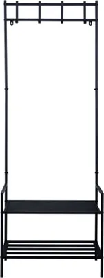 Produktbild von Garderobenständer, Schuhablage, 4x Kleiderhaken, H 168,5 cm