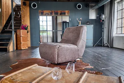 Produktbild von KAWOLA Sessel CINE Relaxsessel elektrisch verstellbar Leder taupe