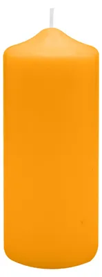 Produktbild von Spitzkopf Stumpen Kerzen Honig Natur 15 x Ø 8 cm, 6 Stück
