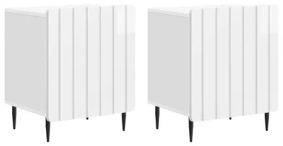 Obrázek produktu pro Noční skříňka 2 ks Bílá s vysokým leskem 43 x 34,5 x 52 cm