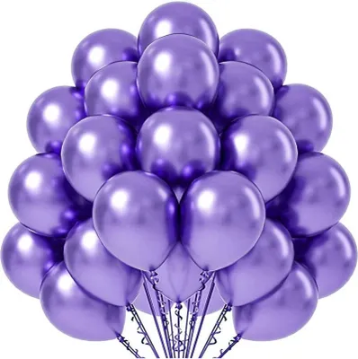Obrázek produktu pro Chromově fialové latexové balónky, 30 cm, 50 ks.