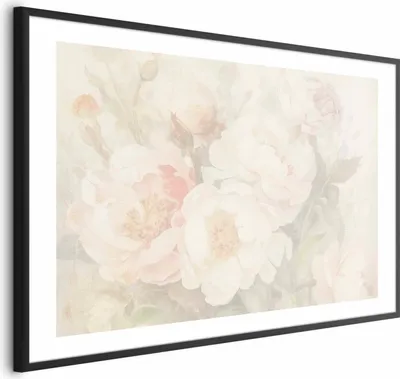 Produktbild von Posterpapier Poster - Peonies in the Mist 30x21 cm Blumen b-H-10040-ao-a