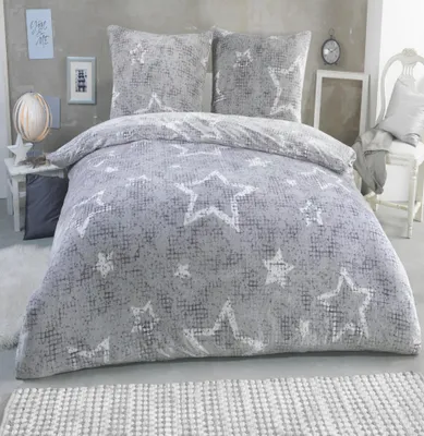 Produktbild von Winter Plüsch Bettwäsche - 135x200, 155x220, 200x200 cm - Cashmere-Touch, , Flauschig Soft Teddy, mit Kissenbezug 80x80 Deckenbezug Bettbezug Set, Größe:155x220 + 80x80, Design - Motiv:Design 1