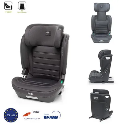 Produktbild von 4Baby | Kindersitz - Kindersitz ab 3 jahren - ISOFIX, i-Size, 15-36kg, 105-150 cm, verstellbare Kopfstütze, Montage vorwärts - Grau - App-Fix