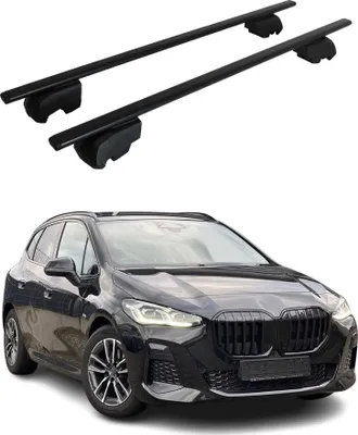 Image de Barres de toit transversales pour BMW Série 2 Active Tourer U06 2021-24 Fer Noir