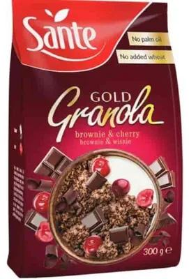 Produktbild von Sante Granola Gold Brownie Kirsche 300g