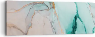 Produktbild von Bild auf Leinwand - Leinwandbild - Einteilig - Marmor Abstraktion Türkis - 90x30cm - Wand Bild - Wanddeko - Wandbilder - Leinwanddruck - Bilder - Wanddekoration - Leinwand bilder - AB90x30-4451