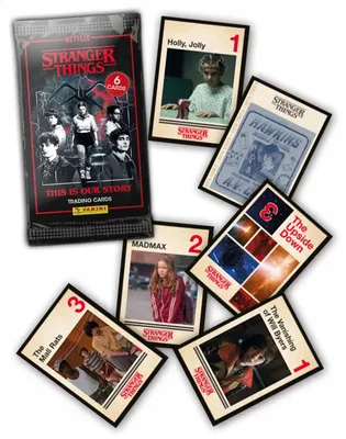 Produktbild von Stranger Things – Pack of 6 PANINI cards – 1 pack