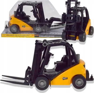 Immagine prodotto di Lolex | Carrello elevatore - 1:16 - 21x14x40 Cm - Parti mobili - Modello realistico - Carrello elevatore giocattolo