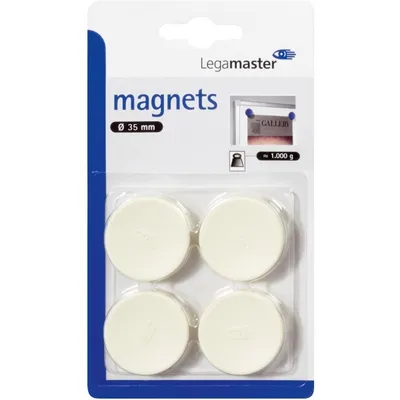 Produktbild von Legamaster Haftmagnet - 35 mm - weiß - 4 Stück