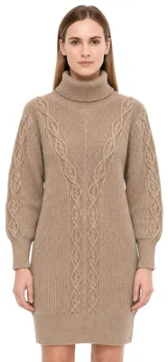 Produktbild von William de Faye Damen-Strickkleid, beige M