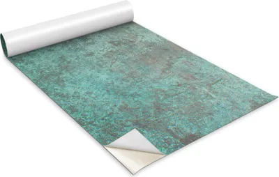 Immagine prodotto di Pellicola autoadesiva per mobili - Pellicola decorativa - Mobili da tavolo - Tagliabile su misura - Motivo in lamiera ossidata e arrugginita - 100 x 50 cm
