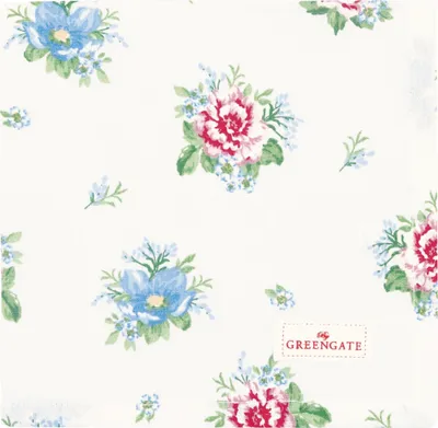 Produktbild von Greengate Alivia Stoffserviette white 40x40cm