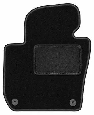 Zdjęcie produktu dla Dywanik samochodowy welurowy kierowcy do Skoda Superb II Long (2008-2015, sedan, kombi) czarny, dopasowany