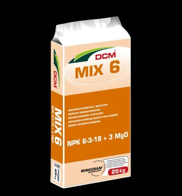 Produktbild von Cuxin DCM Mix 6 organisch-mineralischer Herbstdünger NPK 6-3-18 + 3 MgO + 8 S, 25 kg