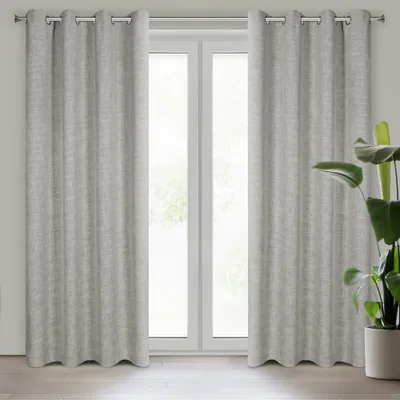 Produktbild von Vorhang ROMA beige 140x250 cm  Ösen Ösenvorhang
