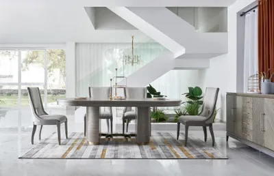 Produktbild von Esszimmer Tisch Designer Luxus Möbel Holz Tische 221x95cm Wohnzimmer Hotel Neu
