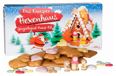 Produktbild von Pertzborn Das Knusper Hexenhaus Lebkuchen zum Selberbauen (530g Packung)