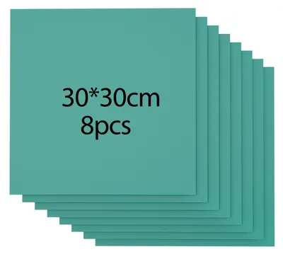 Obrázek produktu pro 8 kusů 3mm barevných překližkových desek, stálobarevné a bez laku, 30x30cm, dřevo pro výrobu modelů, laserové gravírování a řezání, zelená barva
