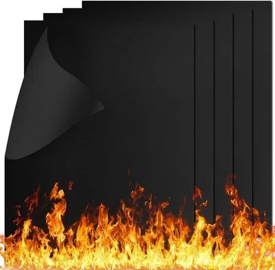 Produktbild von Famanu Grillmatten Set 5 Stück - Wiederverwendbare Antihaft-Bakmatten für Gas-, Holzkohle- und Elektrogrills - Hitzebeständig und leicht zu reinigen