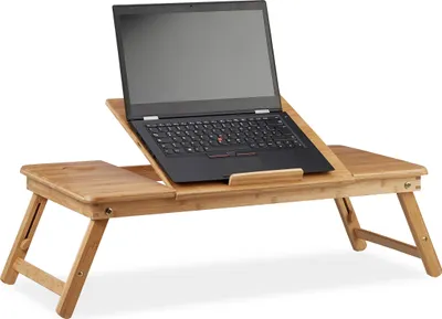 Produktbild von relaxdays Bambus Laptoptisch XL