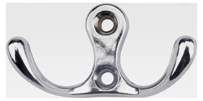 Produktbild von Kleiderhaken Silber 24 Stück Doppelhaken Wandhaken Metall Garderobenhaken Mantelhaken Schlüsselhaken für Badezimmer und Küche