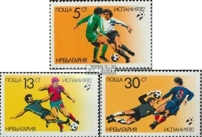 Produktbild von Briefmarken Bulgarien 1982 Mi 3100-3102 (kompl.Ausg.) postfrisch Fußball WM Spanien
