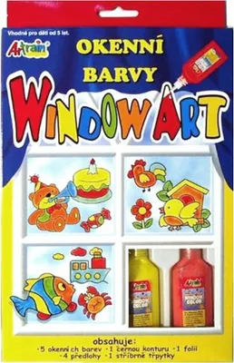 Produktbild von CREATOYS Fensterabziehfarben 6x20ml