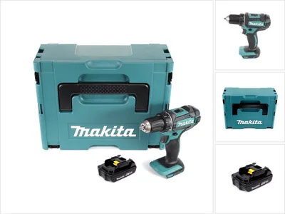 Produktbild von Makita DDF 482 Y1J Akku Bohrschrauber 18V 62Nm im Makpac + 1x 1,5 Ah Akku