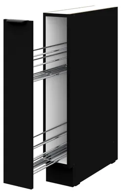 Produktbild von Küchenunterschrank Schrankauszug 15 cm Schwarz