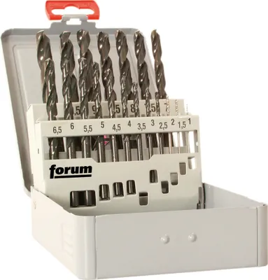 Produktbild von Forum Spiralbohrer-Satz DIN 338 N HSS, rollgewalzt, 6-10,0 mm