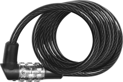 Image de Antivol à câble spiralé ABUS 1150/120 - Antivol à combinaison avec protection de base - pour enfants - Niveau de sécurité ABUS 1 - 120 cm - Noir