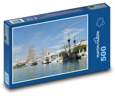 Zdjęcie produktu dla Puzzle 500 Malaga - port - martinpuzzle