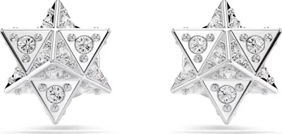 Image de Swarovski Boucles d'oreilles Dextera Uni Étoile Blanc, Argent Rhodié 5700322