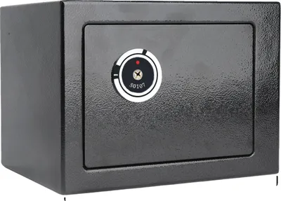 Obrázok produktu pre Bezpečnostný trezor, ťažká oceľová konštrukcia, kompaktný dizajn, FR – čierna