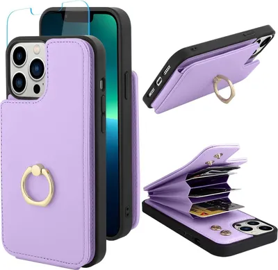 Obrázok produktu pre Puzdro pre iPhone 13 Pro Max 6.7 5G fialové peňaženkové