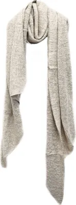 Productafbeelding van Elegante modeschal, 220x70 cm, effen kleurige sjaal - Stijlvol en warm, kleur crème