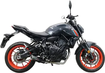 Productafbeelding van Volledig GPR m3 onderbodemuitlaatsysteem, zwart, met katalysator, voor Yamaha MT-07