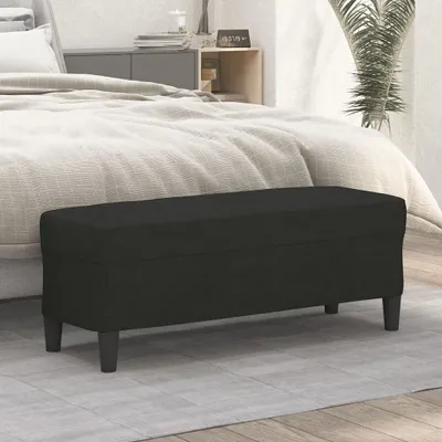 Produktbild von "im Sonderangebot"Sitzbank - modernes Design - Truhenbank Schuhbank - Schwarz 100x35x41cm Stoff Promotion217152 - Sitztruhen