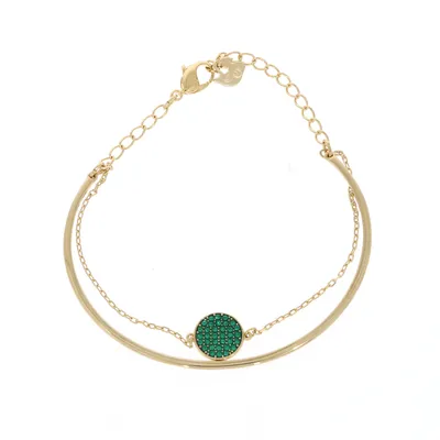 Produktbild von Swarovski Damen Ginger Armband Armreif Grün, Goldlegierungsschicht 5642949