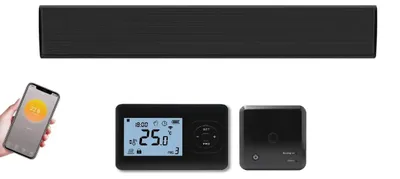 Imagen del producto de Calentador infrarrojo para terrazas - 1800 vatios - Montaje en pared o techo - Color  - Resistente a salpicaduras