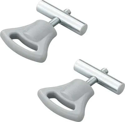 Zdjęcie produktu dla Blokada szyny markizy z plastikowym guzikiem 8-10mm - zestaw 2 szt