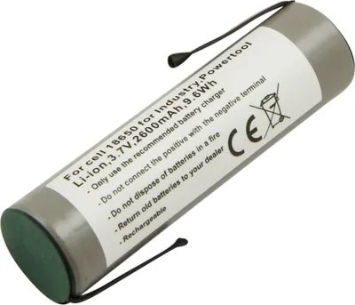 Produktbild von Avizar, Akku Gardena/Kärcher 18650 Z‑Typ 3,7 V 2600 mAh Li-Ion, Grau