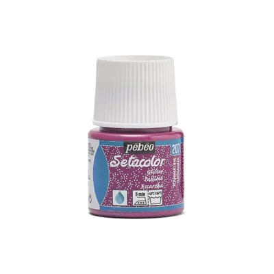 Produktbild von Pebeo Setacolor Light Glitter Stofffarbe, 45 ml, Turmalin