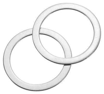 Produktbild von 60 runde Dichtungsringe M16 x 22 x 0,5 mm, Edelstahl-Dichtungsringe, silberfarbenes Ringset, flache Dichtungsringe für Schrauben, Muttern und Gewindestangen.