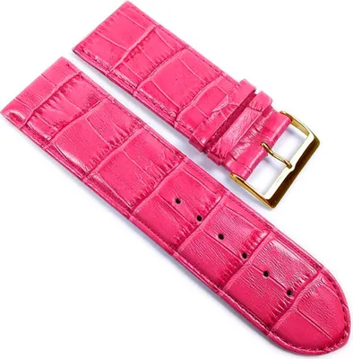 Produktbild von Uhrenarmband Kalbsleder Himbeere Louisiana Print 21762G, Stegbreite:22mm